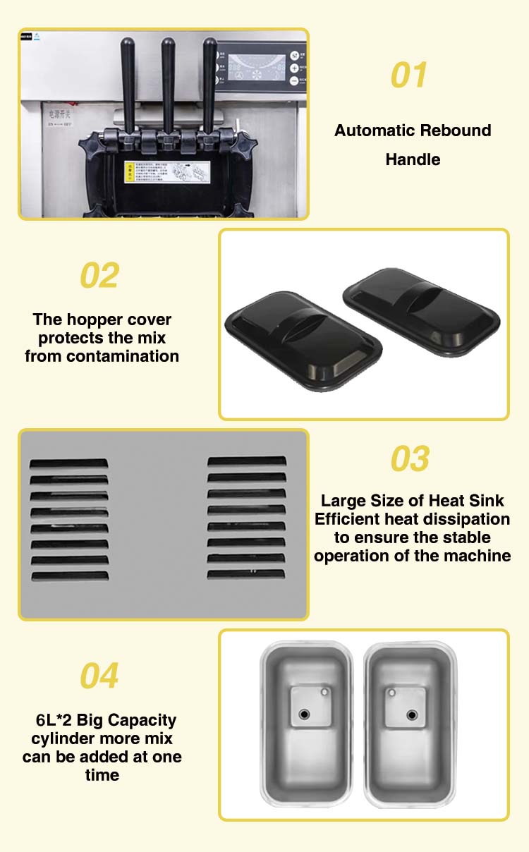 Commercial Gelato Maker Machine - Máquina de Helados de Sobremesa, Mini,