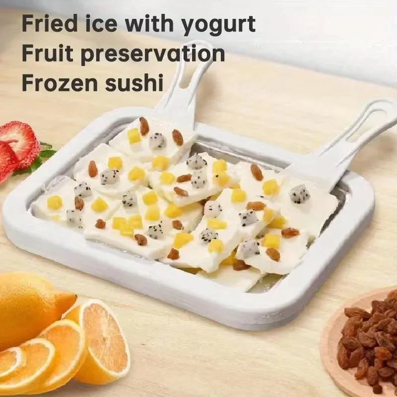 Rolled Ice Cream Machine Fried Plate - Máquina para hacer helado instantáneo con