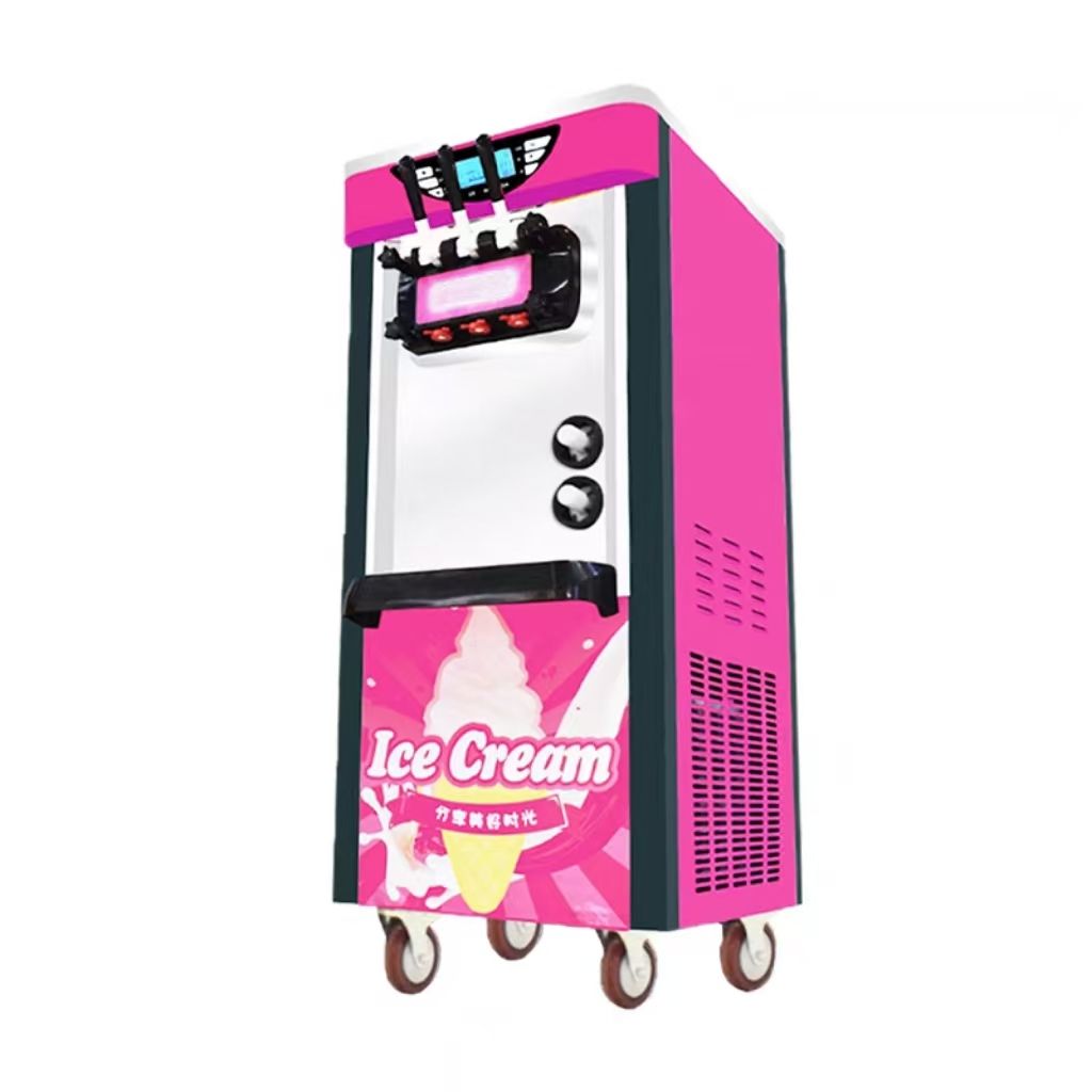 Soft Serve Ice Cream Machine 3 Flavor - Mini Máquina de Helados Económica de