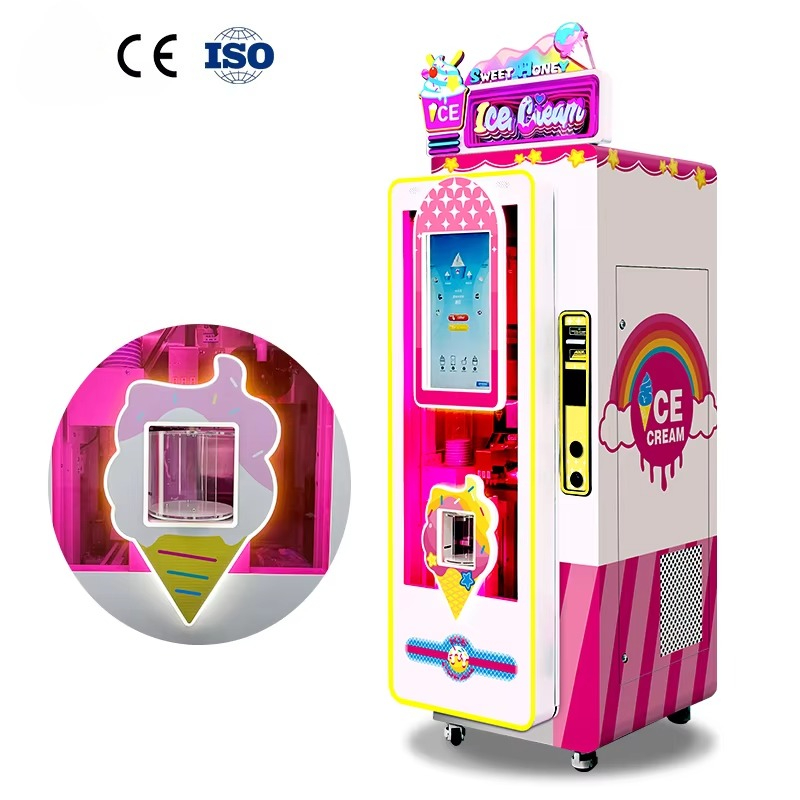 Soft Ice Cream Maker Machine Commercial - Máquina Expendedora de Helado Suave de