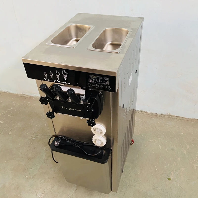 Commercial Ice Cream Machine Countertop - Máquina comercial automática de helado suave