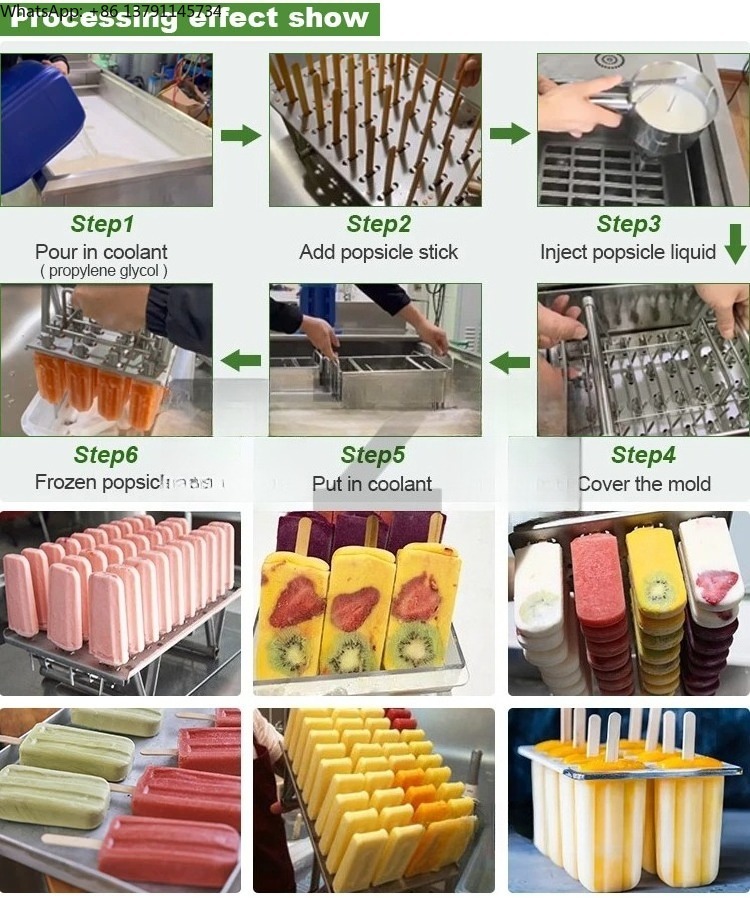 Commercial Popsicle Mold Maker Machine - Máquina Comercial Automática para Hacer Paletas