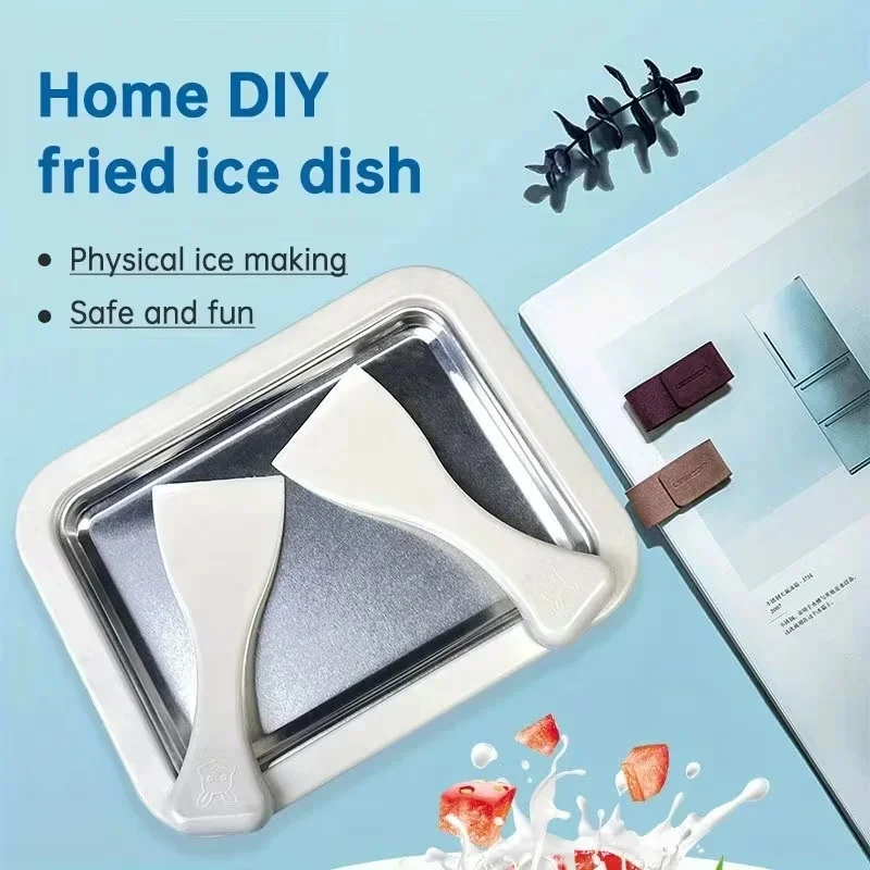 Rolled Ice Cream Machine Fried Plate - Máquina para hacer helado instantáneo con