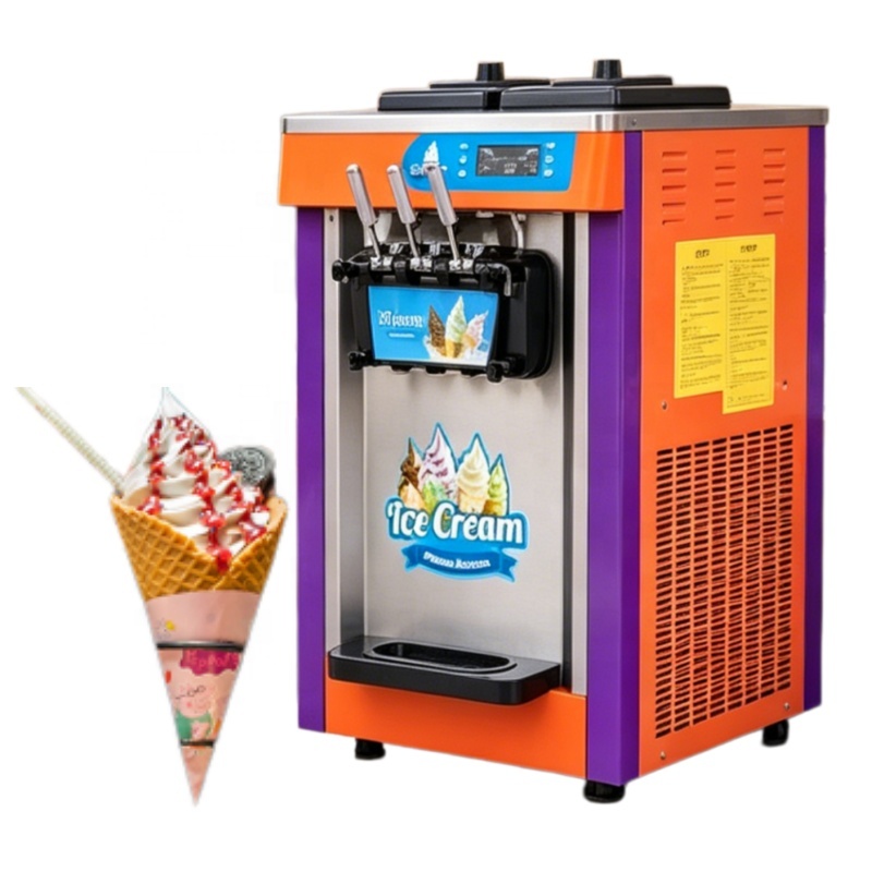 Máquina de Helado Suave de 3 S - Soft Serve Ice Cream Machine 3 Flavor reseña y precio