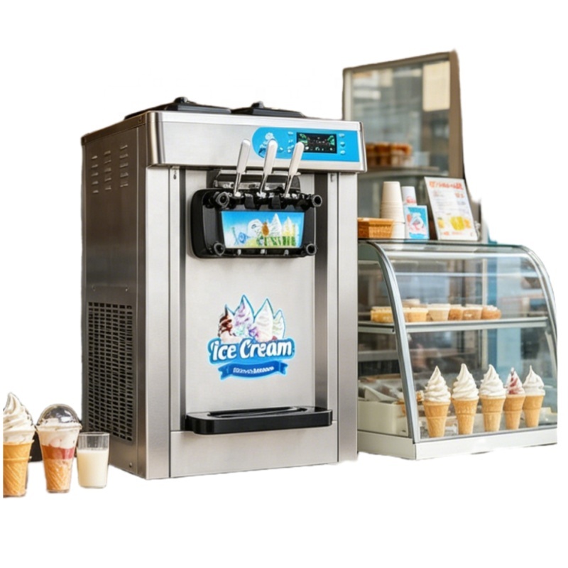 Máquina de Helado Suave de 3 S - Soft Serve Ice Cream Machine 3 Flavor reseña y precio