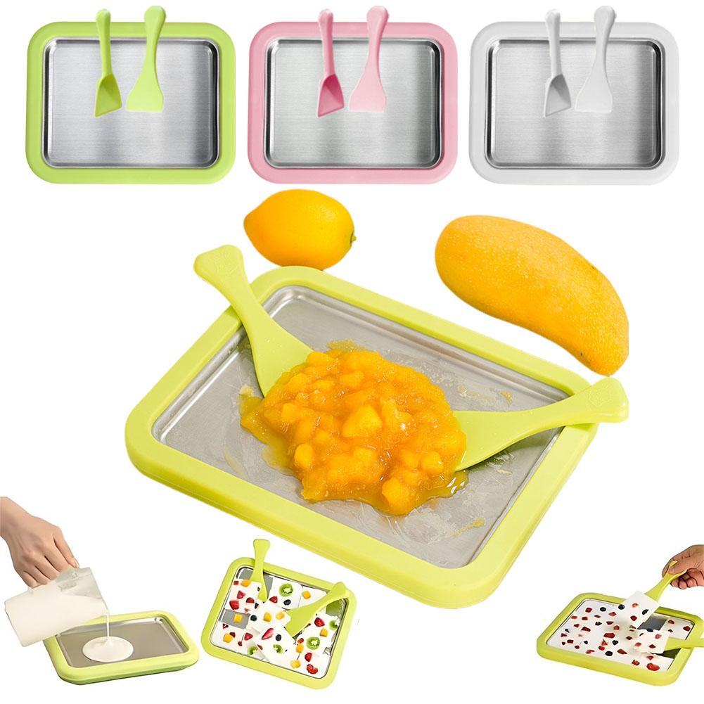 Máquina para hacer rollos de h - Rolled Ice Cream Machine Fried Plate reseña y precio