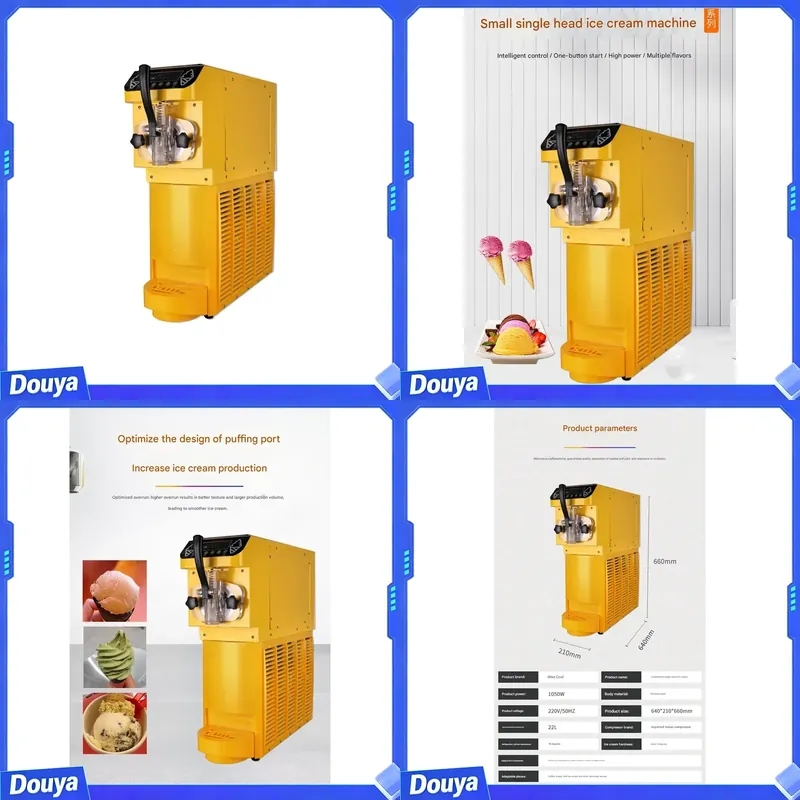 Máquina de helado suave comerc - Commercial Ice Cream Machine Countertop reseña y precio