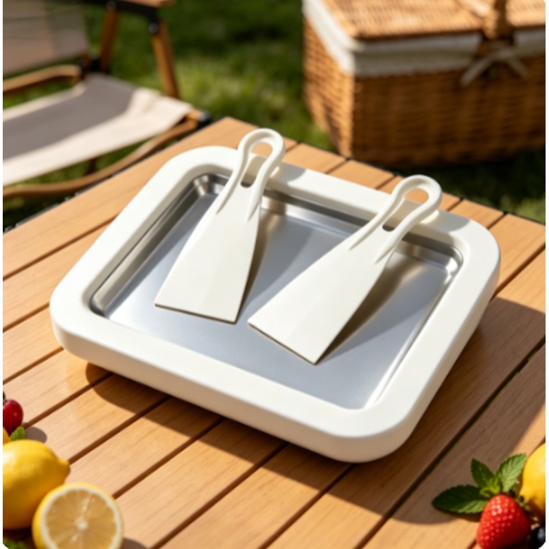 Máquina para Hacer Helado Enro - Rolled Ice Cream Machine Fried Plate reseña y precio