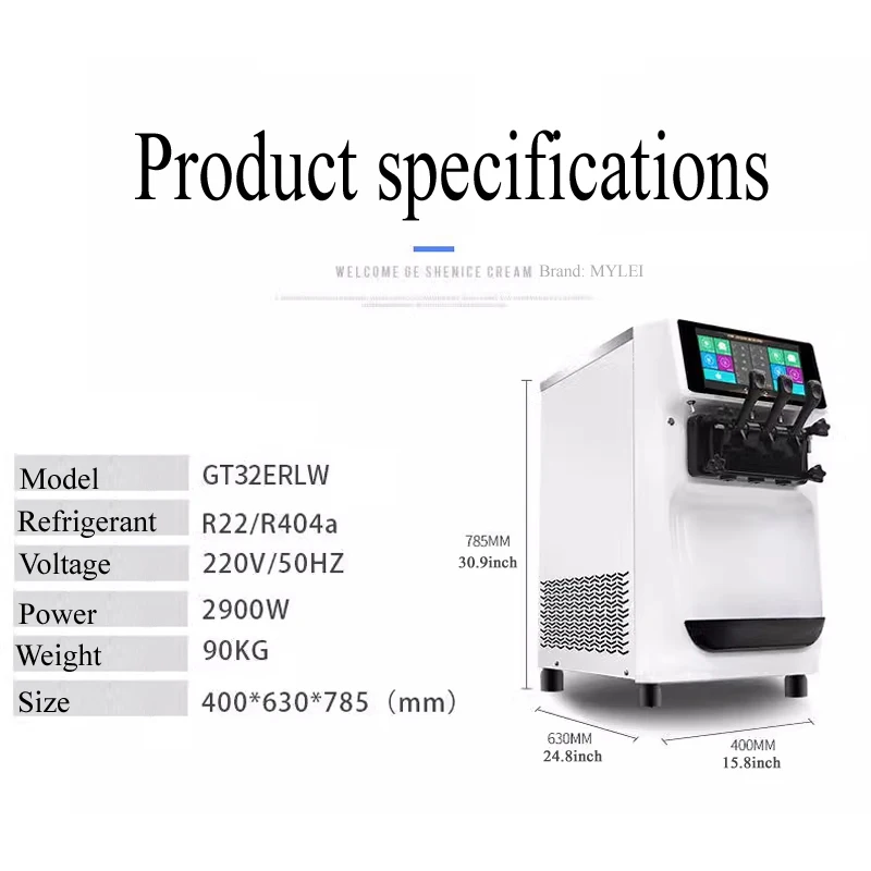 Máquina para hacer helados com - Commercial Ice Cream Machine Countertop reseña y precio