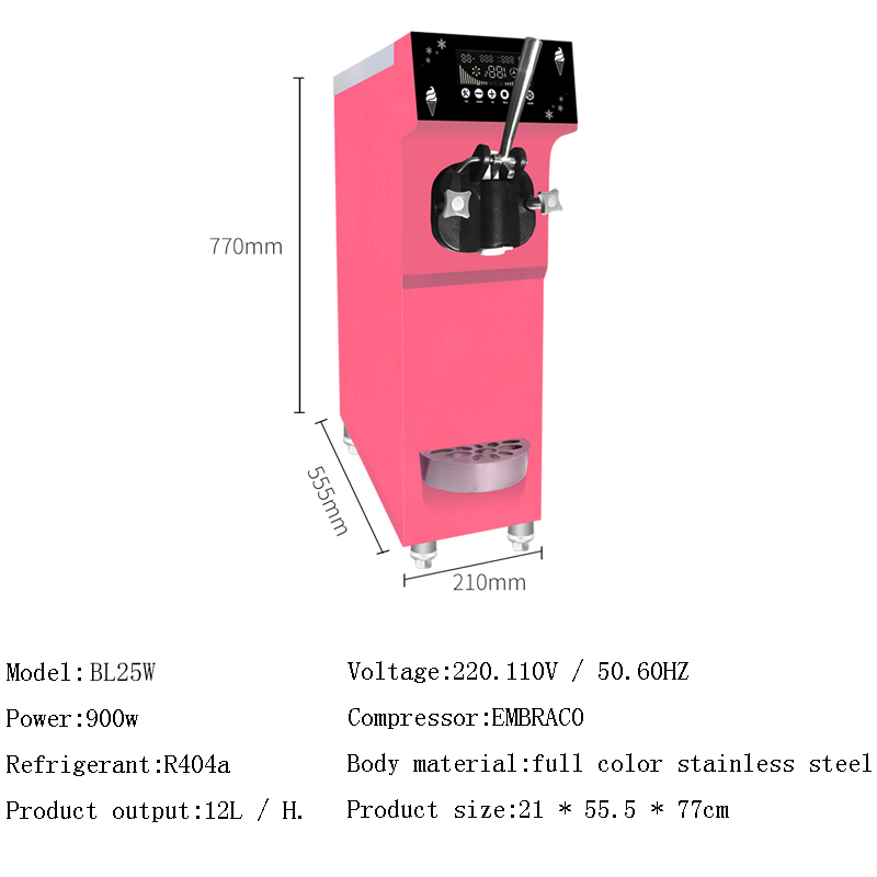Máquina de Helados Comercial d - Commercial Ice Cream Machine Countertop reseña y precio
