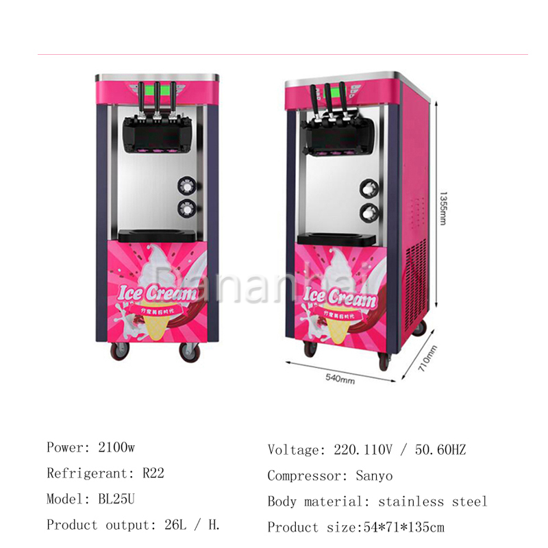 Máquina dispensadora de postre - Frozen Yogurt Machine Commercial reseña y precio