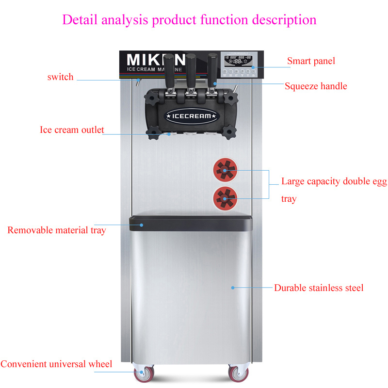 Máquina Automática de Helado S - Soft Ice Cream Maker Machine Commercial reseña y precio