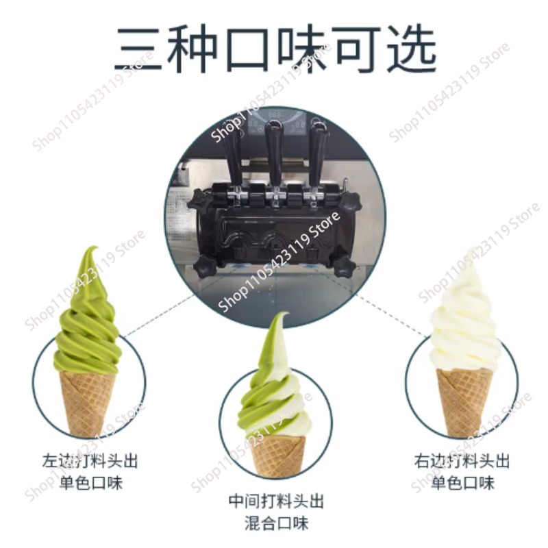 Máquina de Helado de 20~28L/h, - Soft Serve Ice Cream Machine 3 Flavor reseña y precio