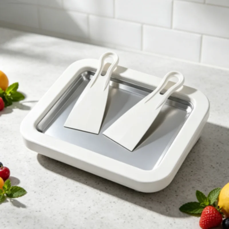 Máquina para hacer helado inst - Rolled Ice Cream Machine Fried Plate reseña y precio