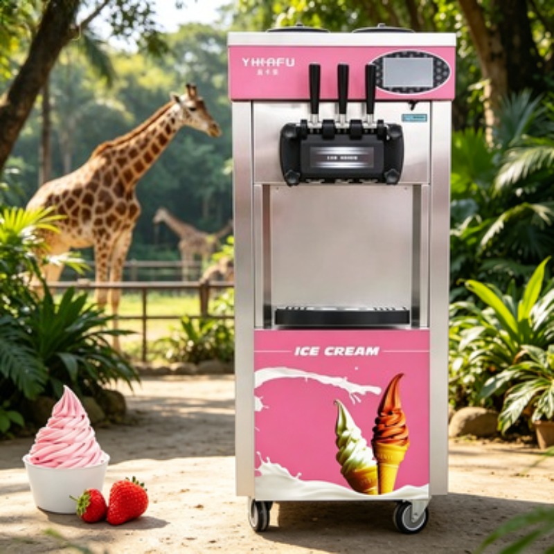 Máquina Profesional Comercial  - Soft Serve Ice Cream Machine 3 Flavor reseña y precio