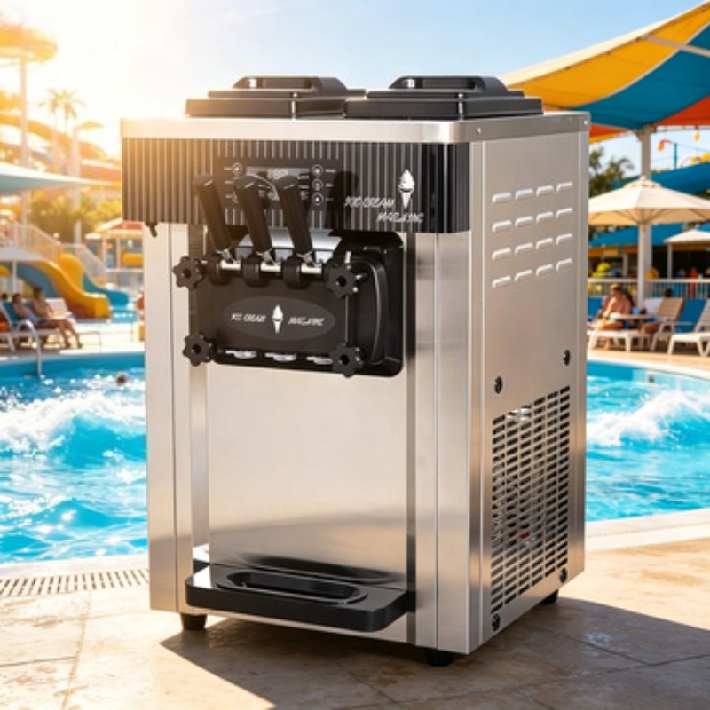 Máquina Profesional Comercial  - Soft Serve Ice Cream Machine 3 Flavor reseña y precio