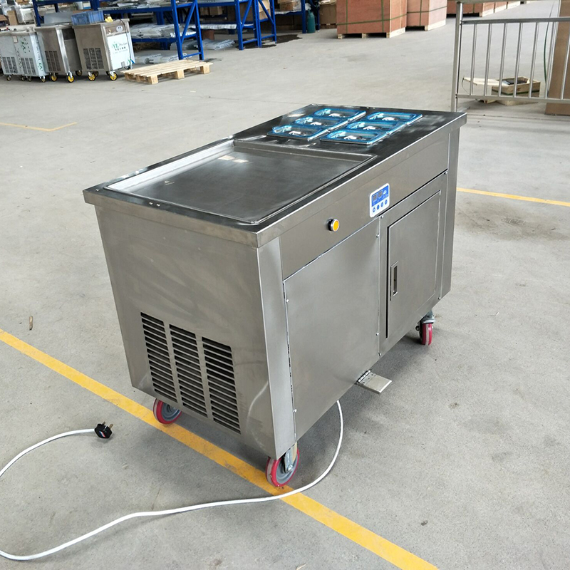 Máquina eléctrica para hacer h - Rolled Ice Cream Machine Fried Plate reseña y precio