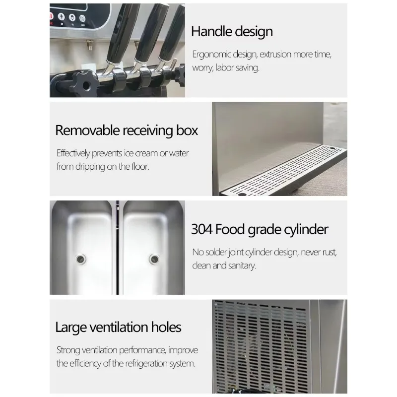 Máquina Comercial de Helado Su - Soft Serve Ice Cream Machine 3 Flavor reseña y precio