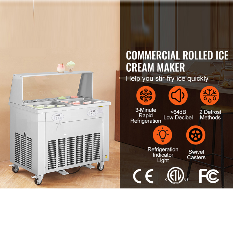 Máquina comercial de rollo de  - Frozen Yogurt Machine Commercial reseña y precio