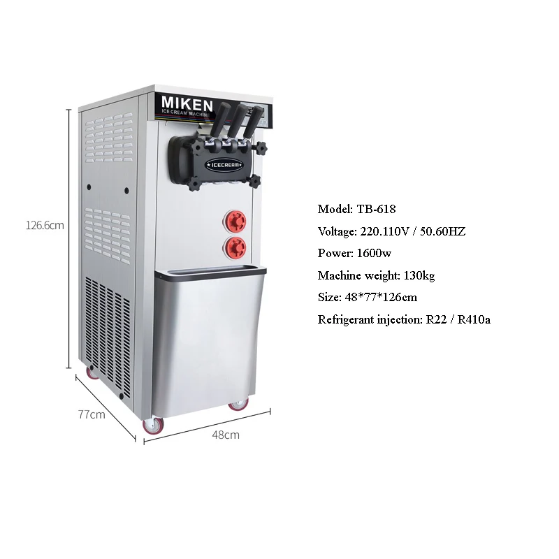 Máquina comercial automática d - Commercial Ice Cream Machine Countertop reseña y precio