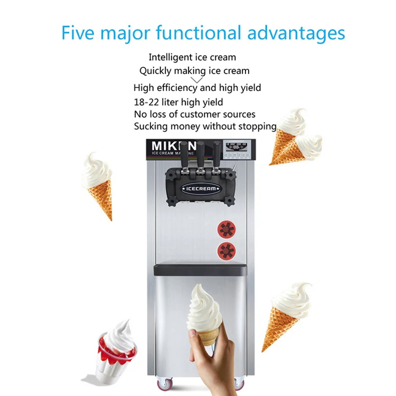 Máquina comercial automática d - Commercial Ice Cream Machine Countertop reseña y precio
