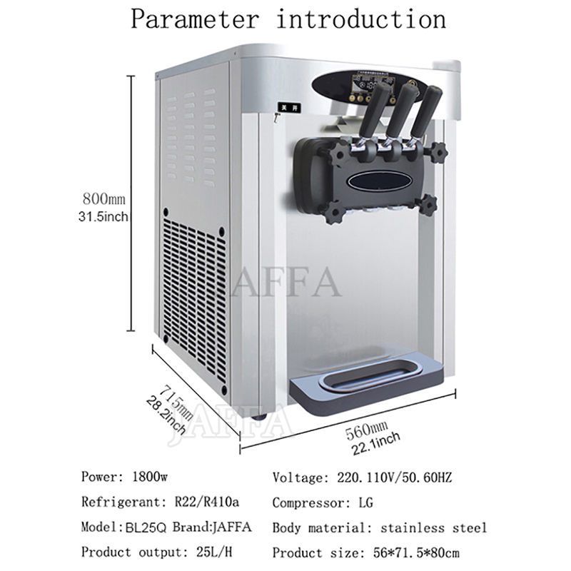 Máquina comercial para hacer h - Commercial Ice Cream Machine Countertop reseña y precio