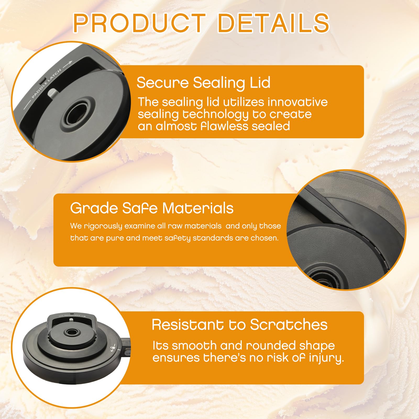 Tapa exterior para la taza de  - Soft Ice Cream Maker Machine Commercial reseña y precio