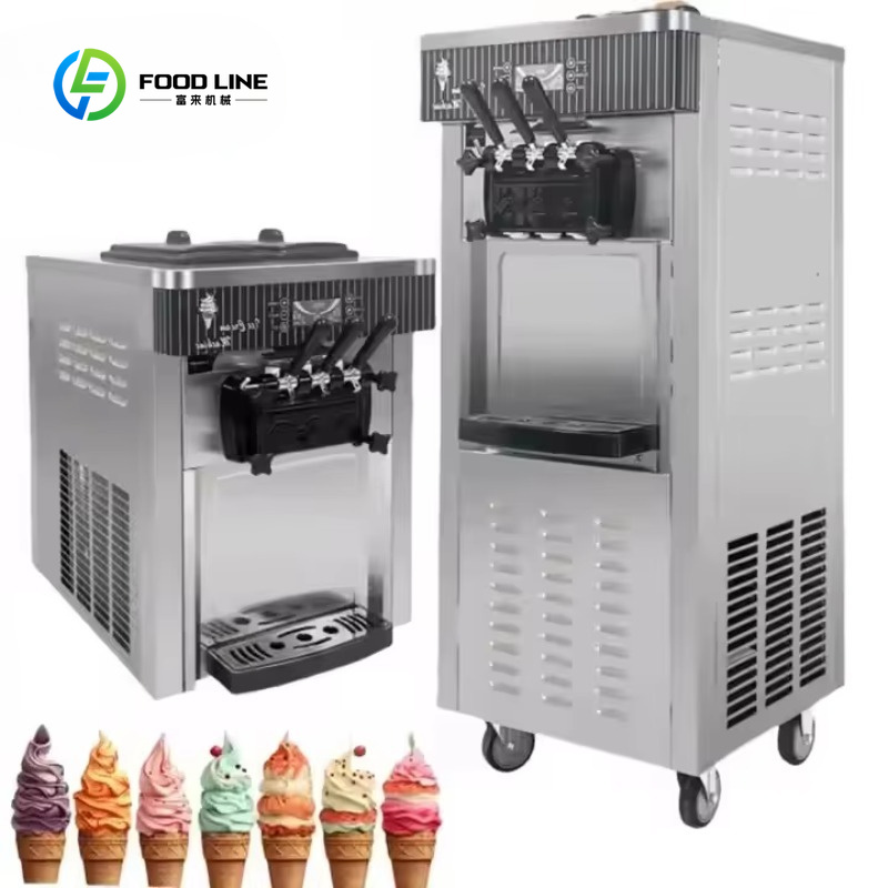 Máquina de helado suave comerc - Soft Serve Ice Cream Machine 3 Flavor reseña y precio