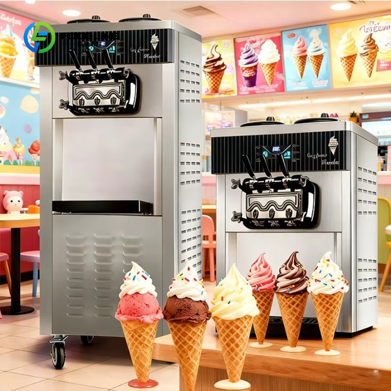 Máquina de helado suave comerc - Soft Serve Ice Cream Machine 3 Flavor reseña y precio