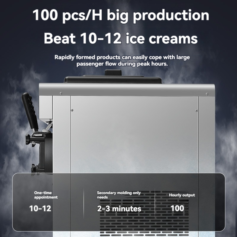 Máquina de helado suave para c - Commercial Ice Cream Machine Countertop reseña y precio
