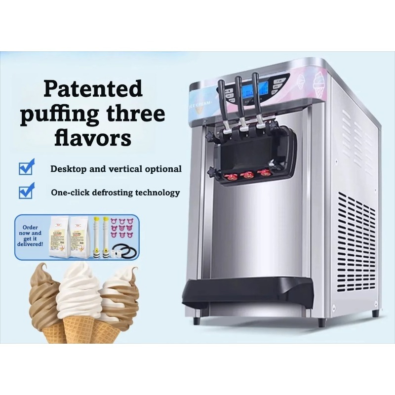 Máquina comercial automática d - Soft Ice Cream Maker Machine Commercial reseña y precio