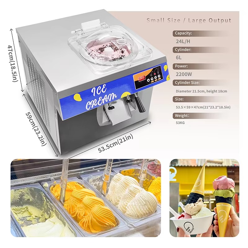 Máquina de Helado Duro Comerci - Commercial Gelato Maker Machine reseña y precio