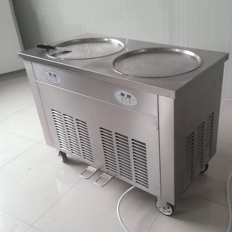 Máquina para hacer rollos de h - Rolled Ice Cream Machine Fried Plate reseña y precio